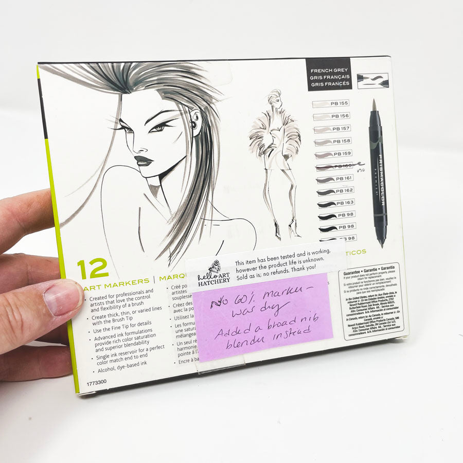 Prismacolor French Gray Markers - Set of 12