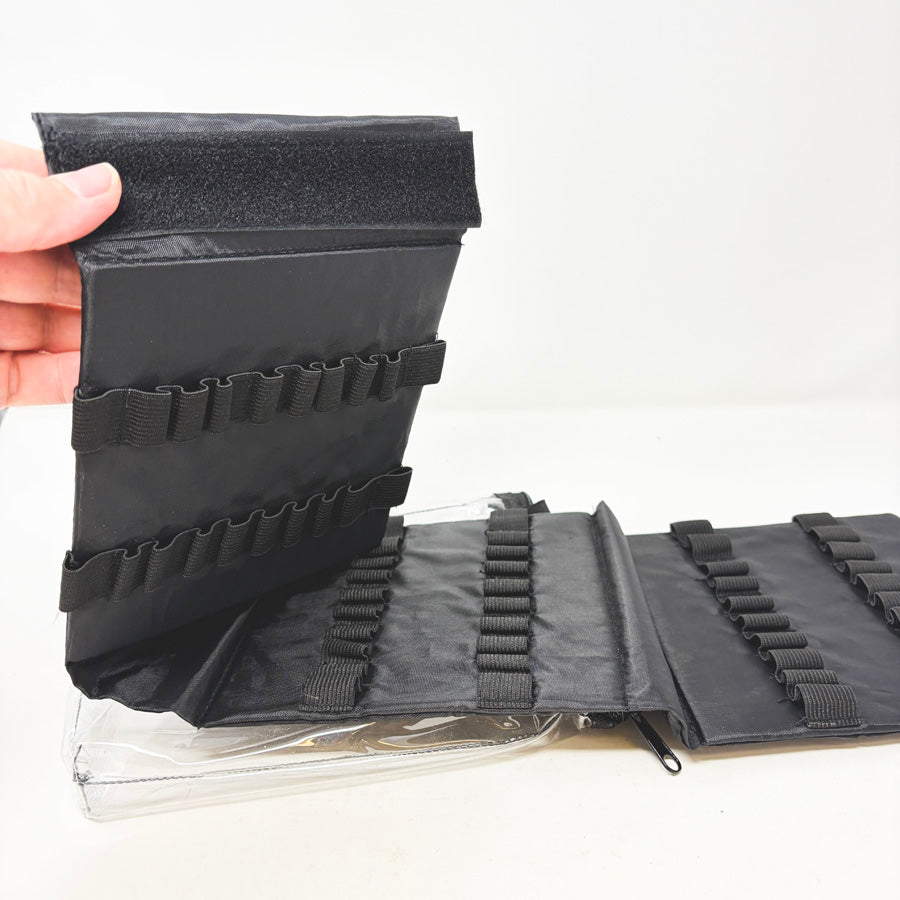 Small Brush Wallet in Clear Bag