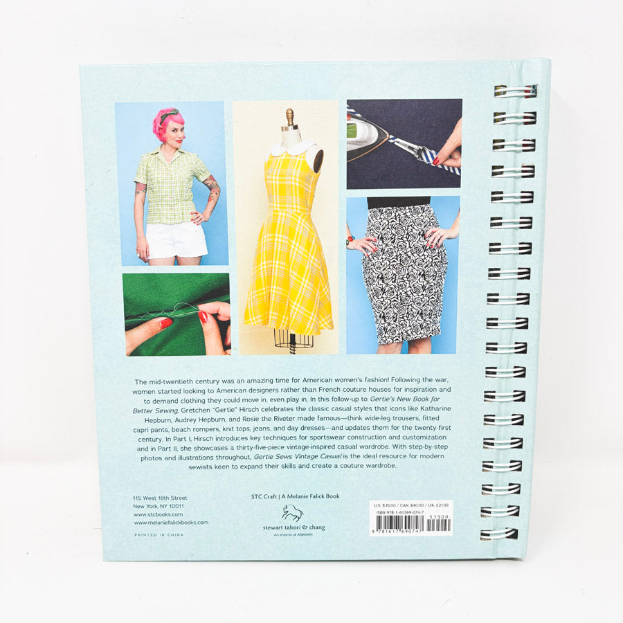 Gertie Sews Vintage Casual Book by Gretchen Hirsch