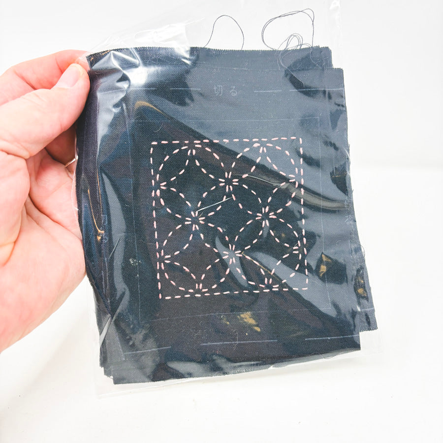 Sashiko Fabric Embroidery Bundle (Started)