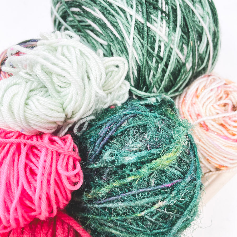 Electric Kale Yarn Sushi Weaving Kit