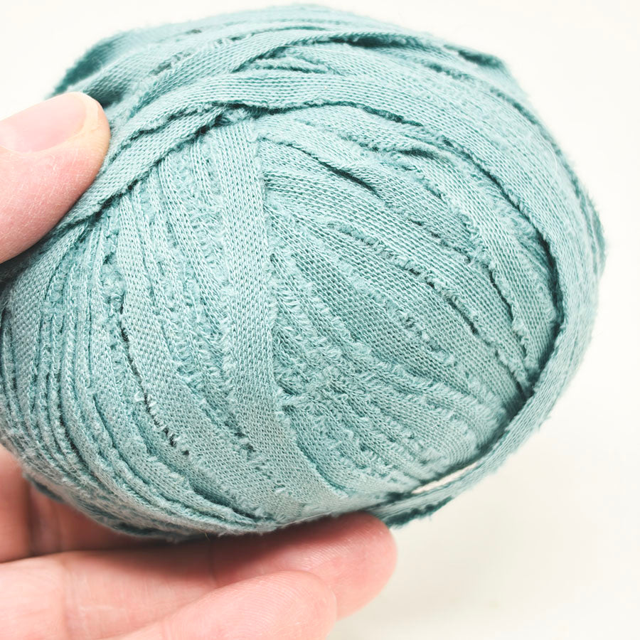 No Label Cotton Yarn in Blue Green