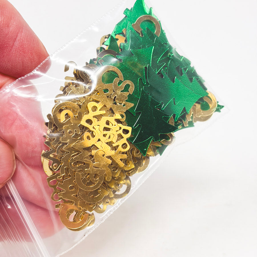 Merry Christmas & Tree Confetti Pack