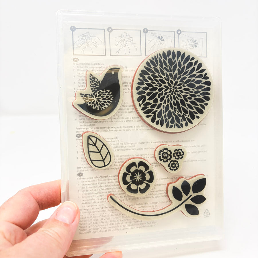 Stampin’ Up Betsy’s Blossoms Clear Mount Stamp Set