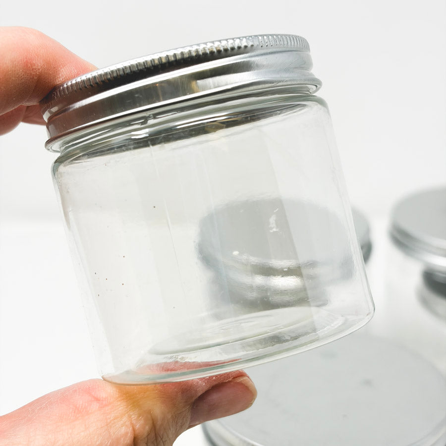Plastic Wide Mouth Jar Set of Two (1)
