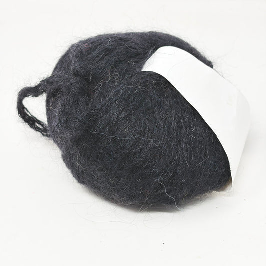 Black Mohair Blend Yarn - No Label