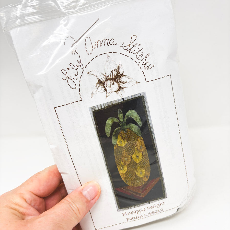 Pineapple Delight Wool Applique Kit by Lily Anna Stitches