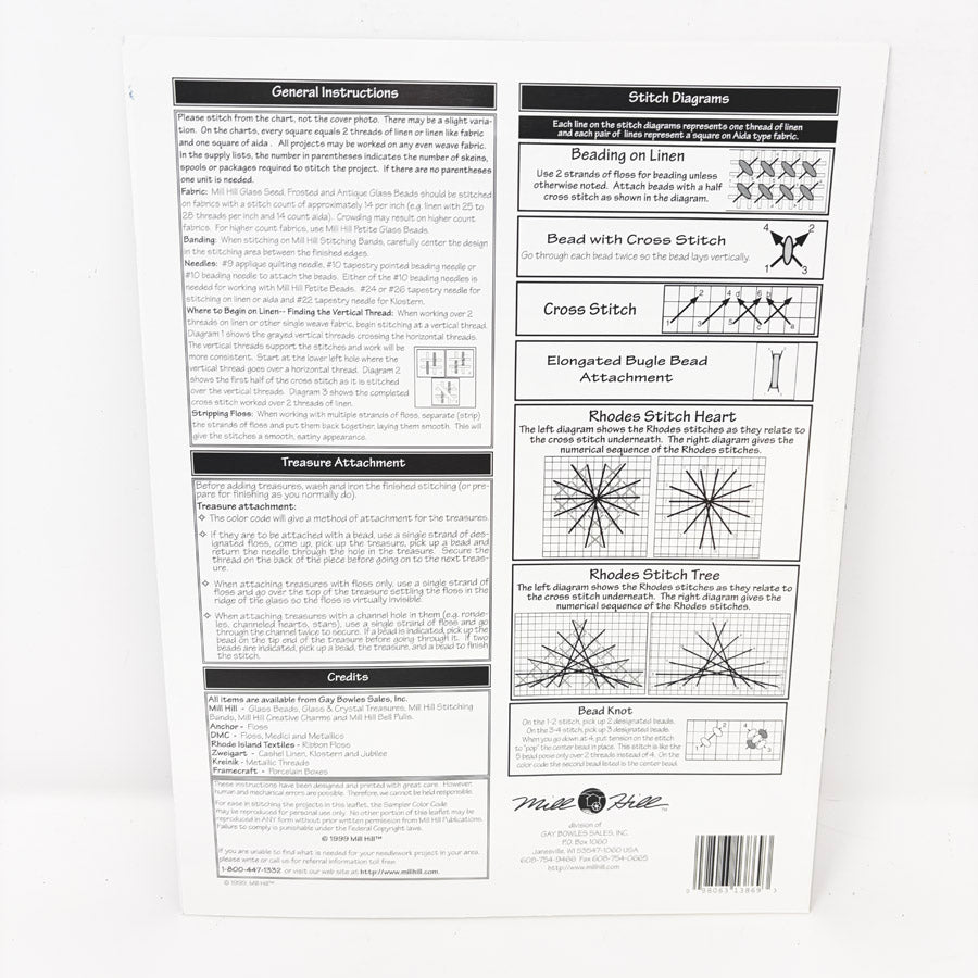 Woodland Holiday – Mill Hill Cross Stitch Pattern Leaflet