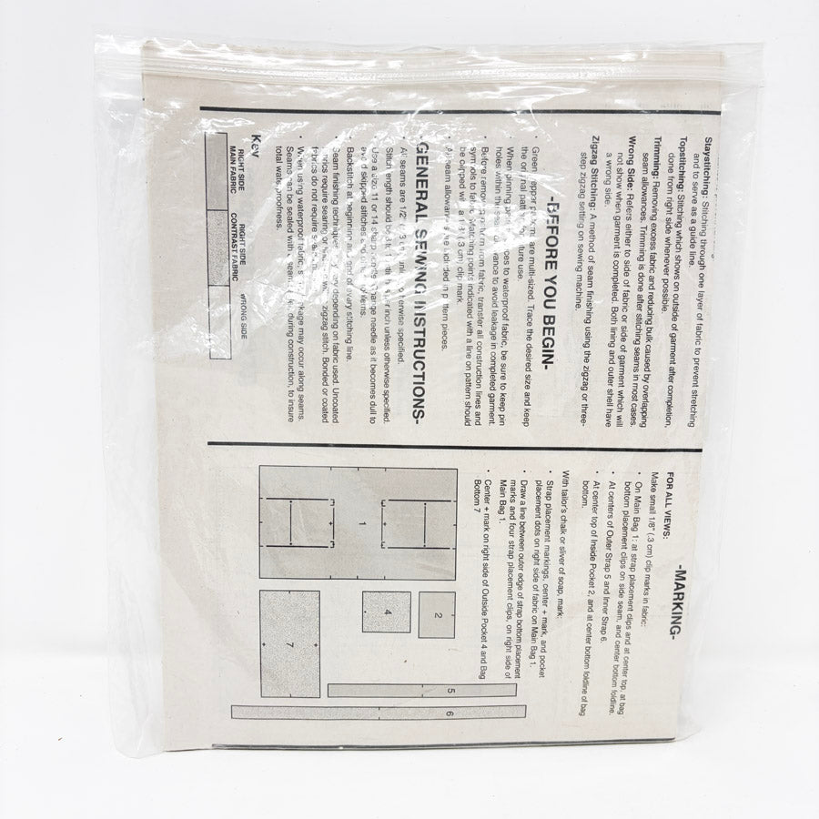Rugged Tote or Portfolio Pattern by The Green Pepper