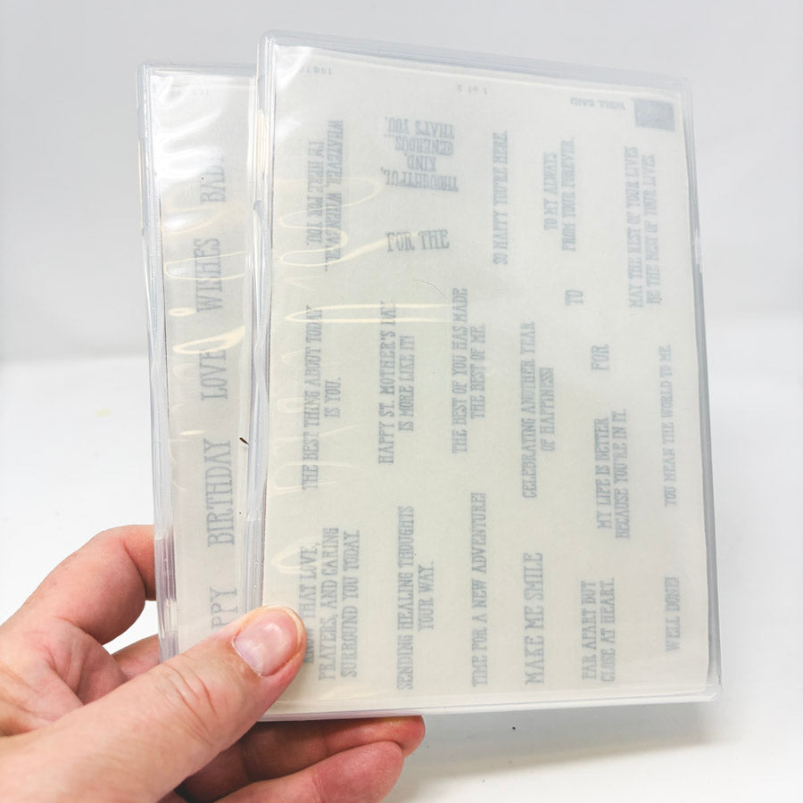 2019 Stampin’ Up Clear Mount & Cling Stamp Sets