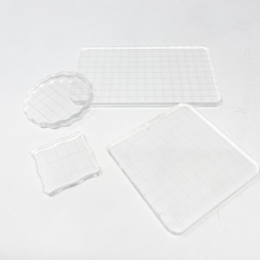 Acrylic Block Bundle for Cling Stamps