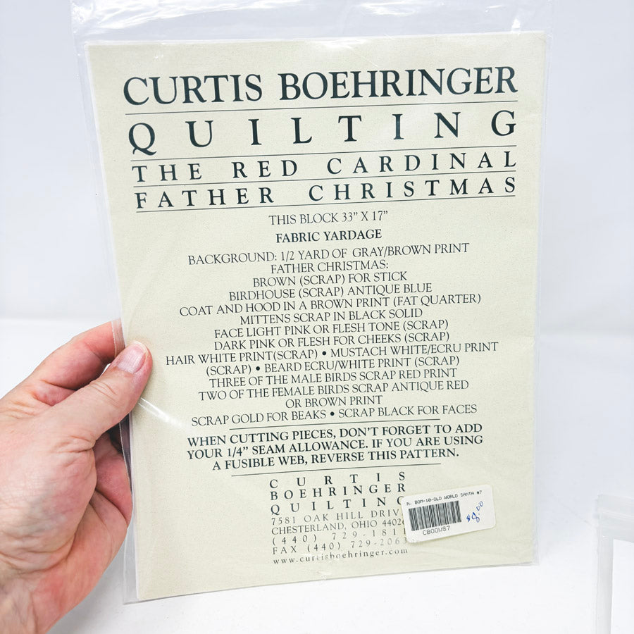 Old World Santa Quilt Patterns bu Curtis Boehringer Quilting