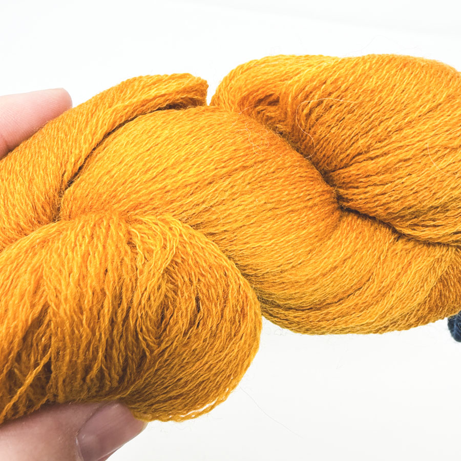 Saffron Color - Sun Valley Merino Lace Weight Yarn (1)