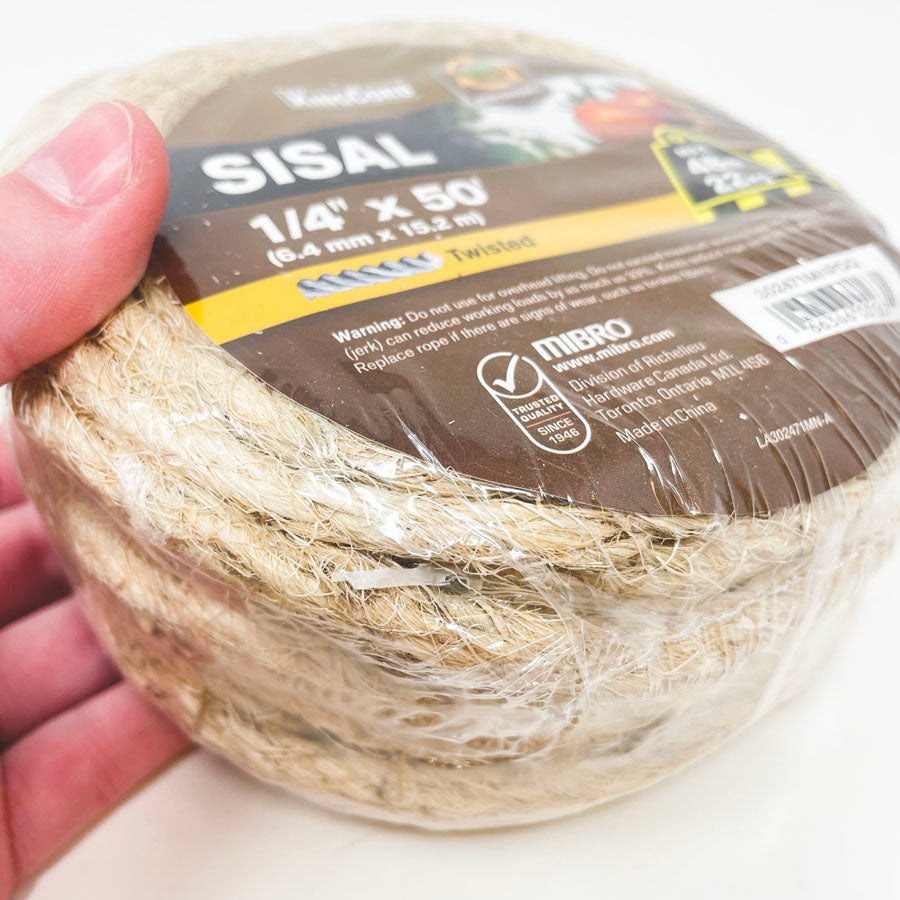 1/4" x 50' Mibro Sisal Rope
