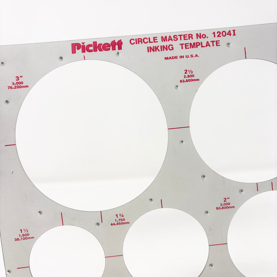 Pickett Circle Master No. 1204I Inking Template