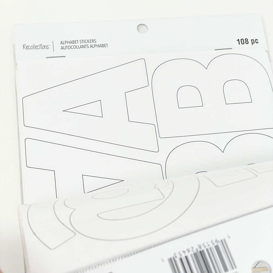 Recollections Alphabet Stickers Bundle