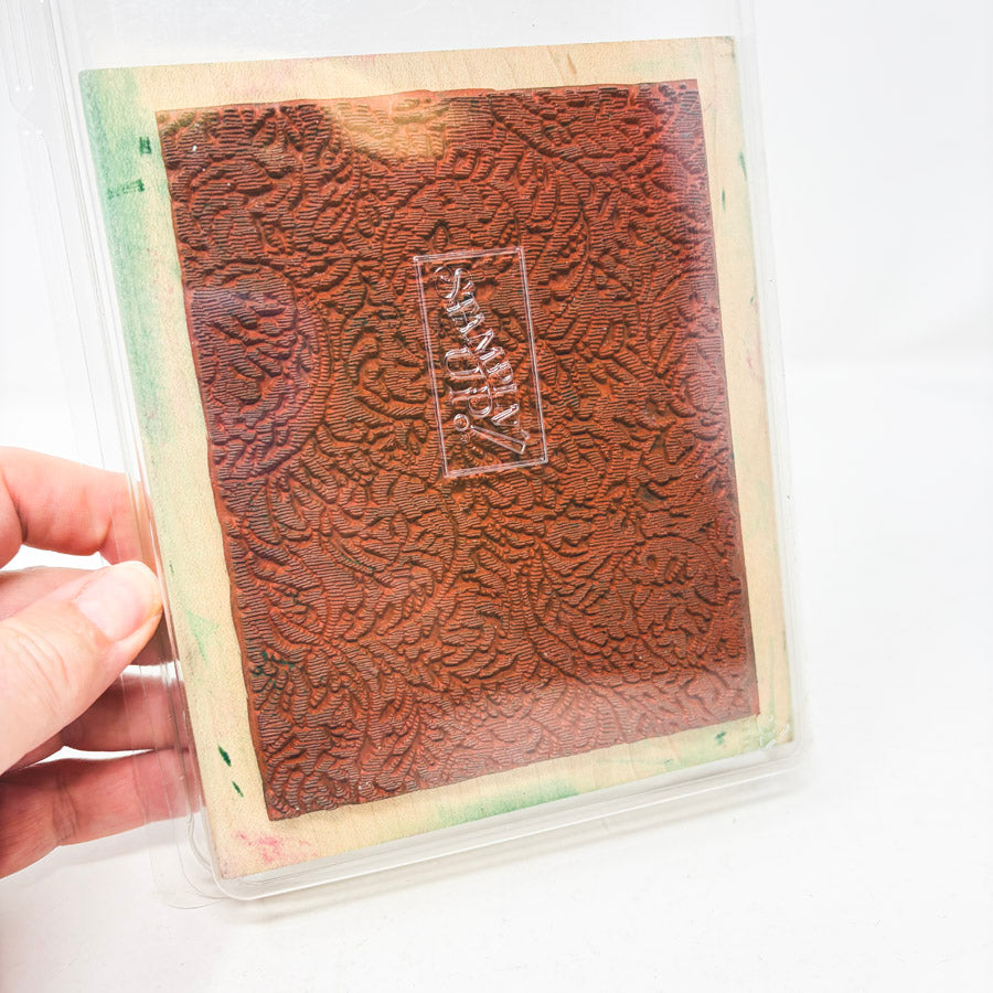 Textured Floral – Wood Back Rubber Stamp by Stampin' UP!