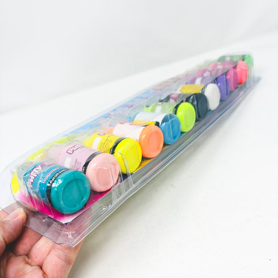 Tulip Puffy 3D Paint Neon Colors Set of 12