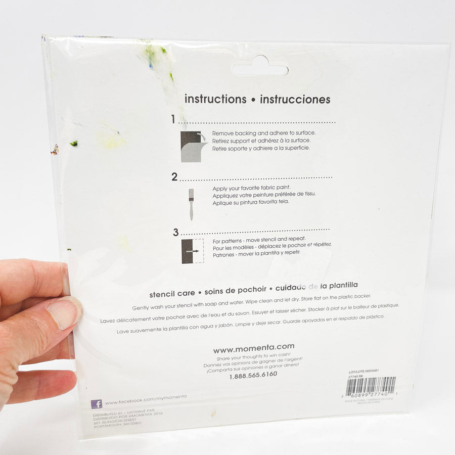 Momenta Adhesive Fabric Backed Alpha Stencil