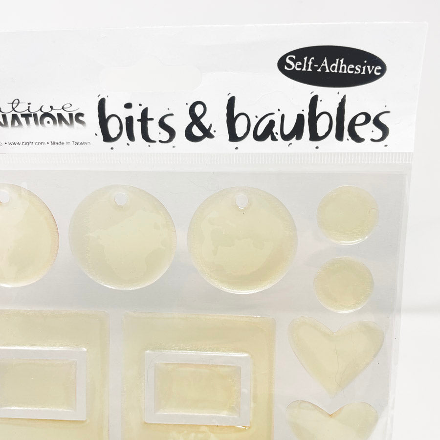 Creative Imaginations - Bits & Baubles Self-Adhesive Clear Tags