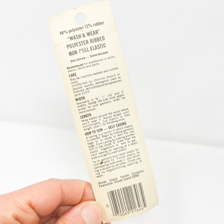 StretchRite Ribbed Non-Roll 1" Elastic