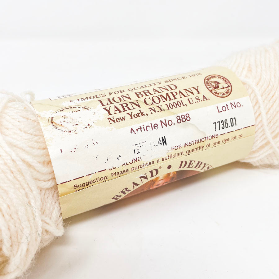 Lion Brand Debyshire Yarn - Off White