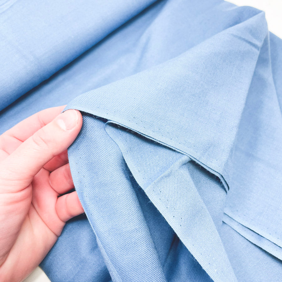3.75 Yds x 44" Dusty Blue Soft Cotton Fabric