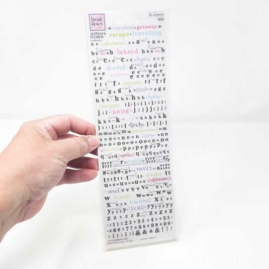 Heidi Grace Alpha & Words Rub-Ons