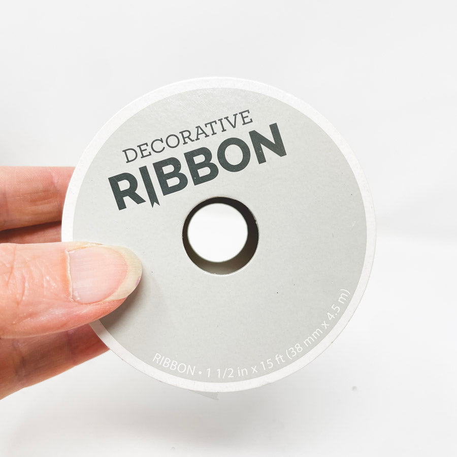 Black Mesh Wired Ribbon