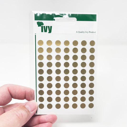 Ivy Brand 6mm Gold Seals