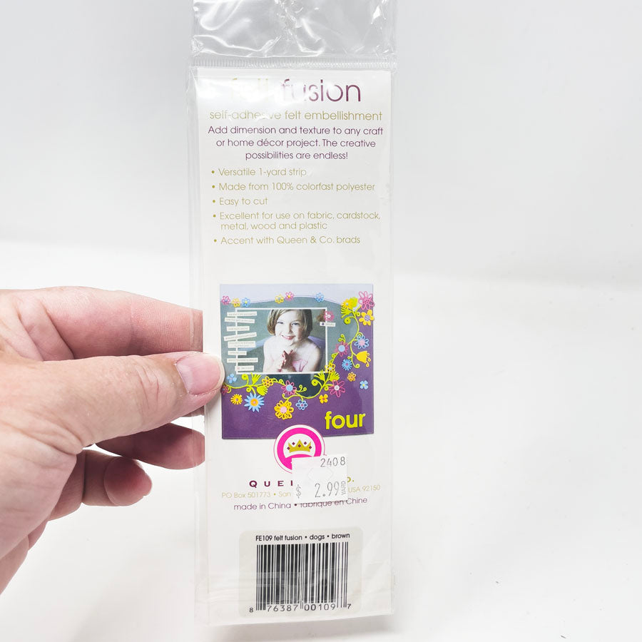 Felt Fusion Dog Adhesive Embellishments