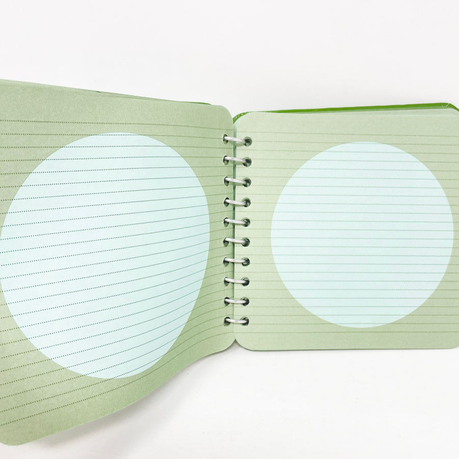 Blue & Green Circle Spiral Notebook