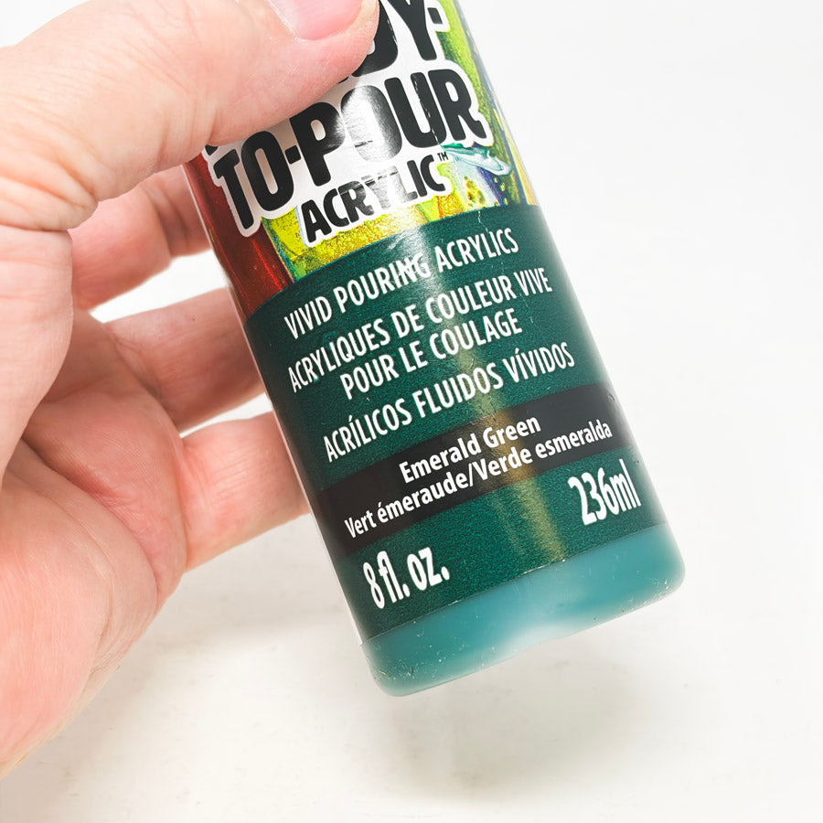 DecoArt Ready to Pour Emerald Green Acrylic Paint