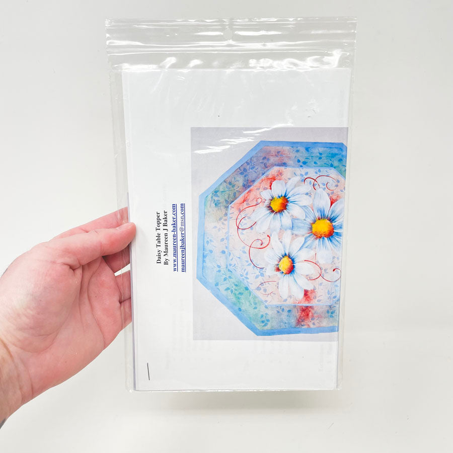 Daisy Table Topper Folk Art Painting Packet