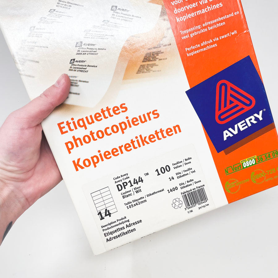 Avery DP144 Adhesive Labels
