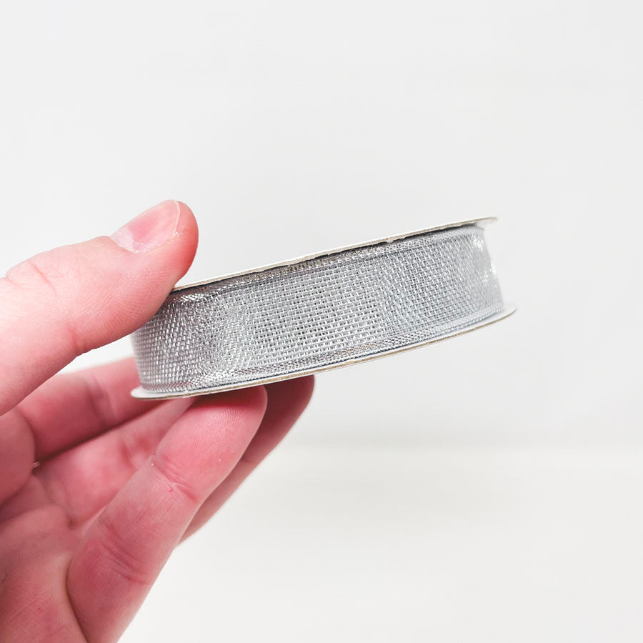 Craftsmart Silver Metallic 5/8in Ribbon