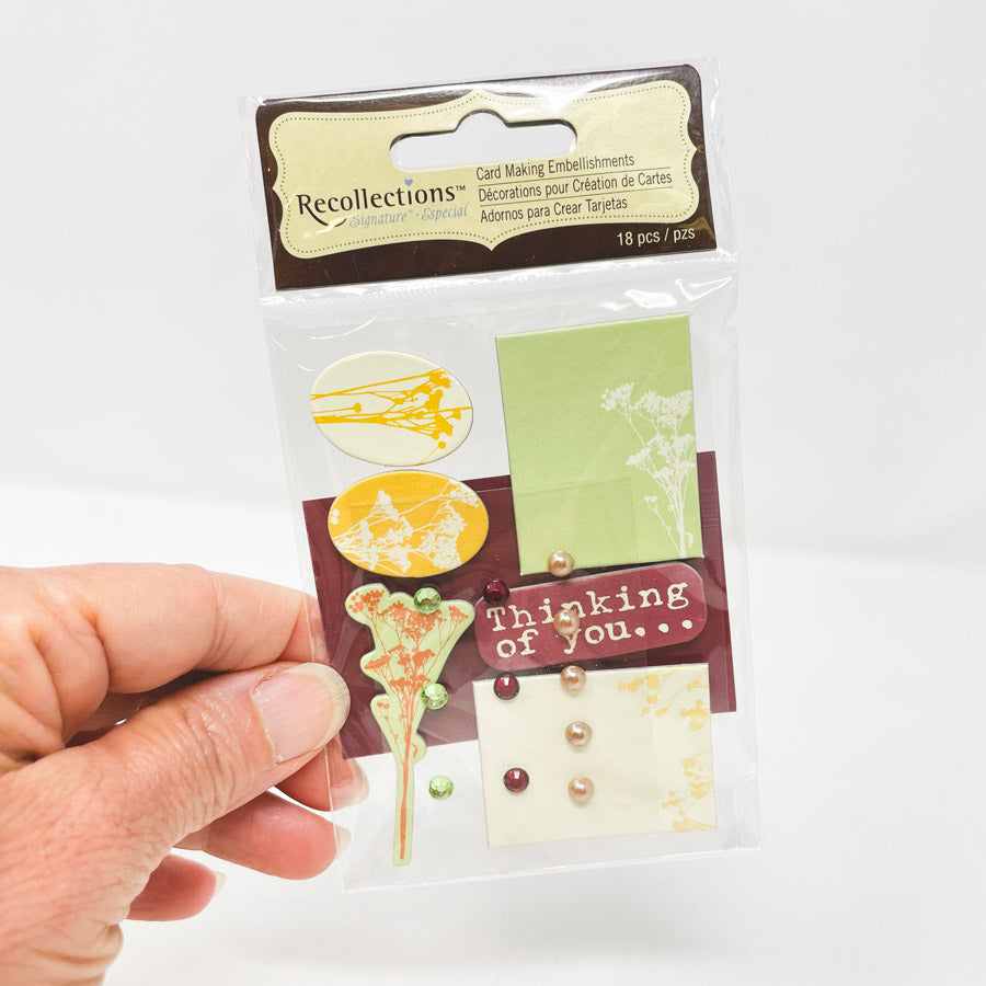 Recollections Thinking of You Card Embellishments