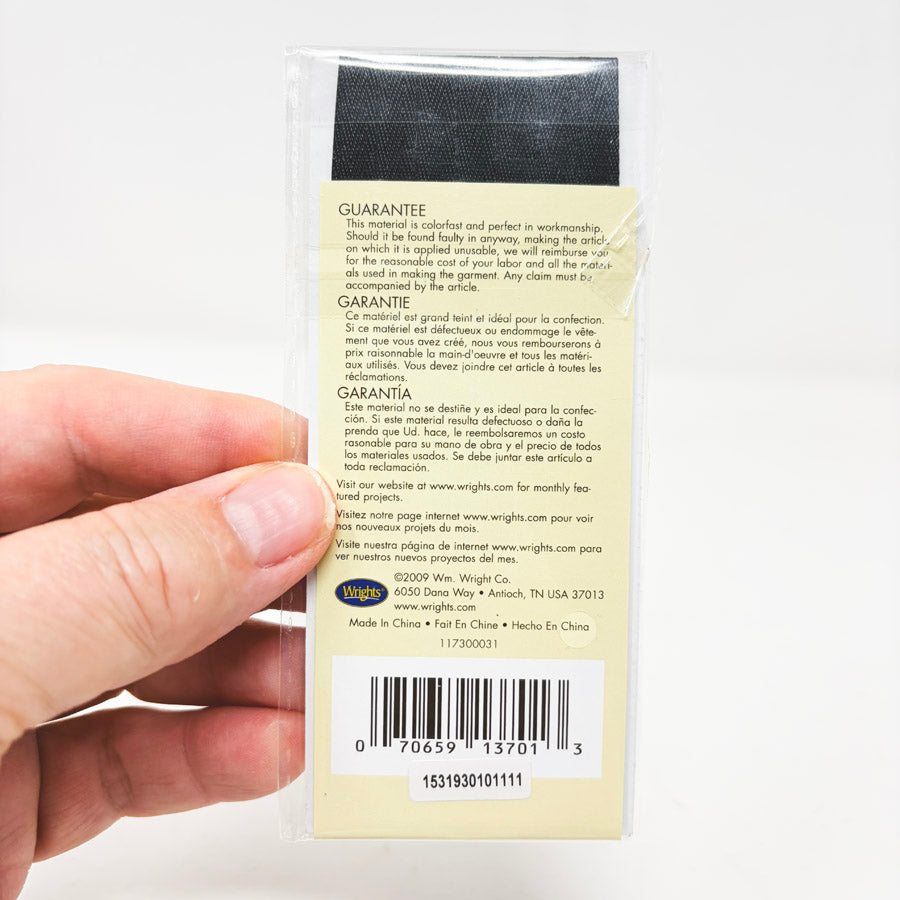 Wrights 1/4" Polyester Twill Tape - Black