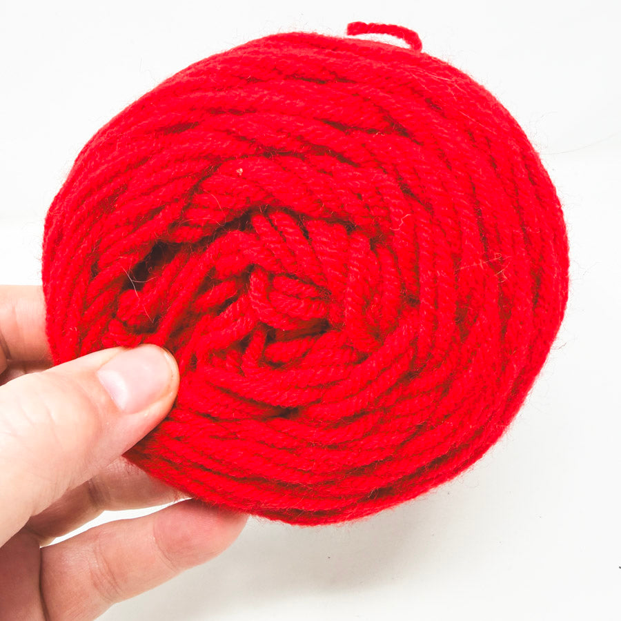 Red Heart Super Saver Jumbo Acrylic Yarn - Cherry Red