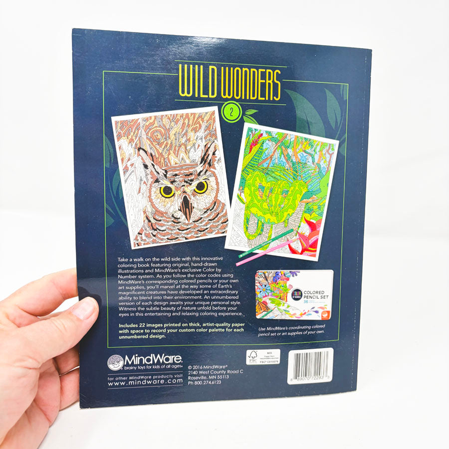 Wild Wonders Color By Number Coloring Book