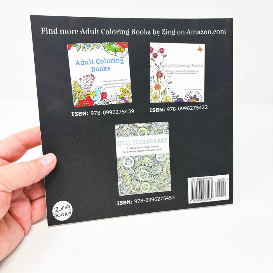 Adult Coloring Book by Zing Books
