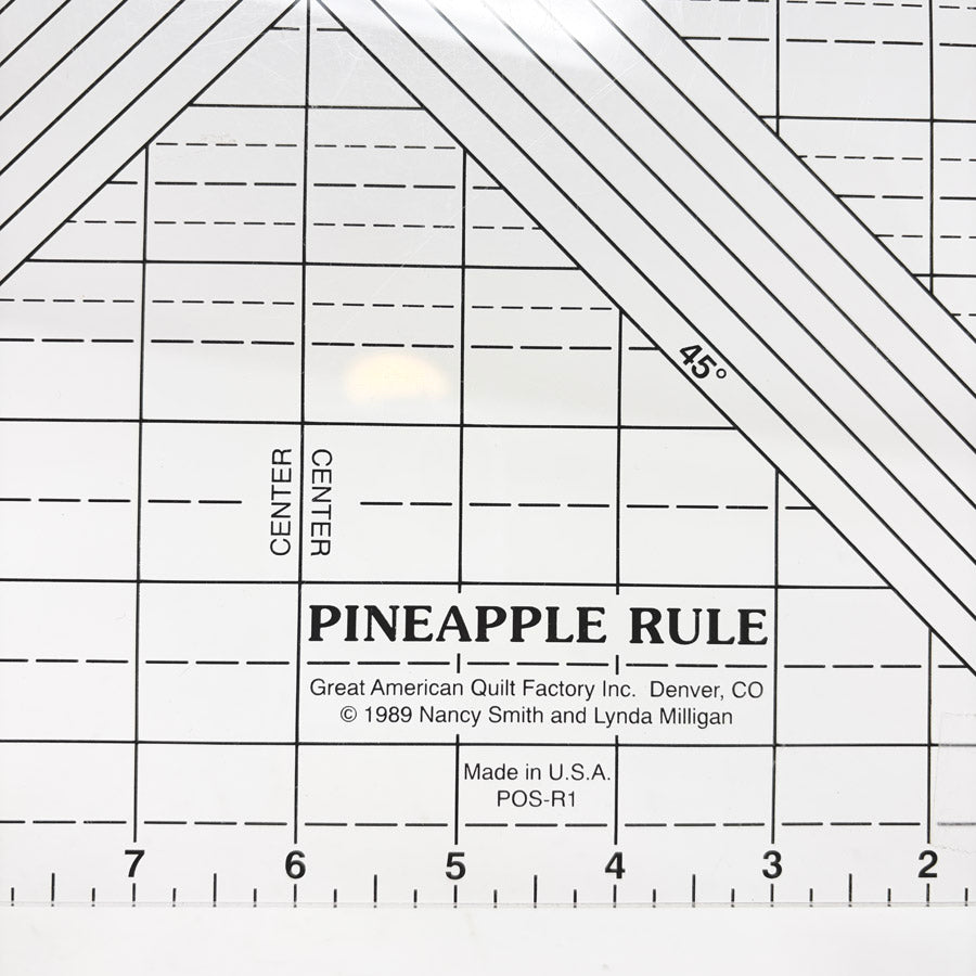 Great American Quilt Factory Pineapple Quilting Ruler