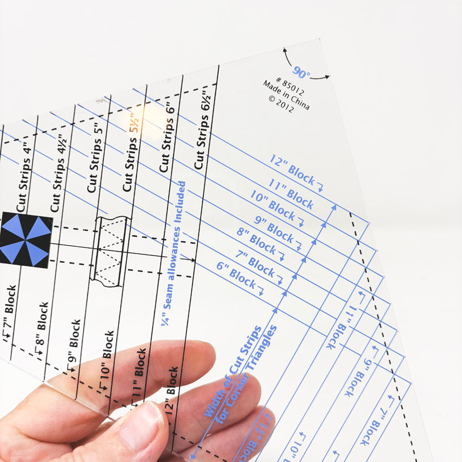 Dritz Quilt Sense Kaleidoscope Triangle Quilting Ruler