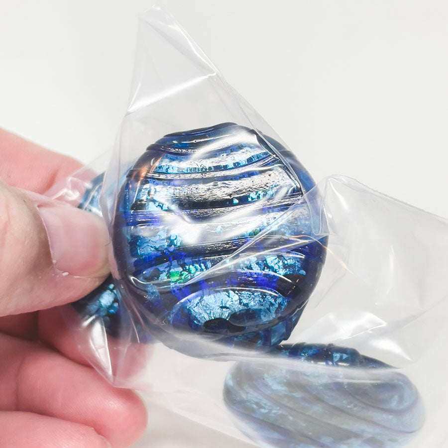 Large Turquoise Glass Beads
