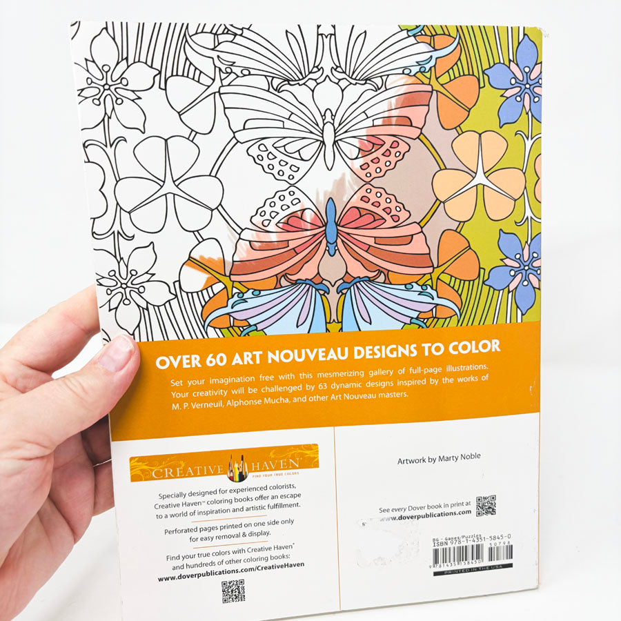 Art Nouveau Coloring Book by Creative Haven