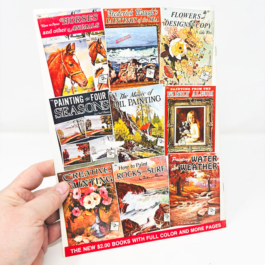 Vintage Walter Foster Art Book Advertising Flyer