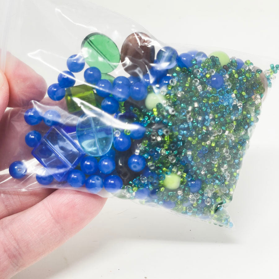 Blue Green Bead Soup Bundle