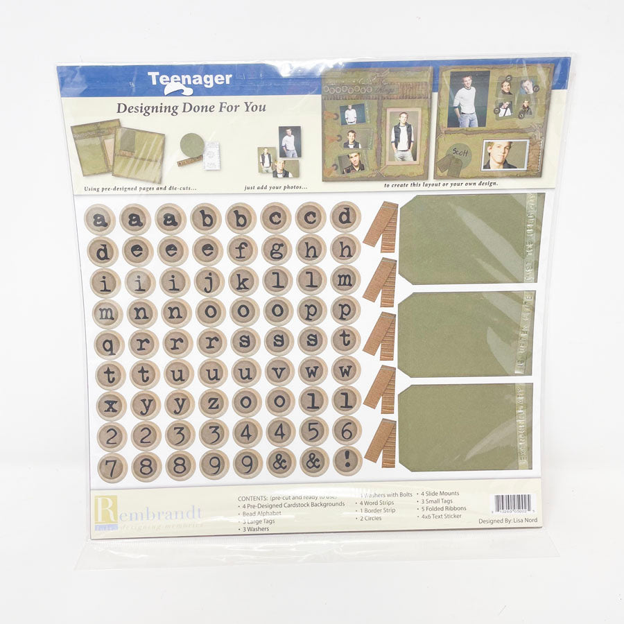 Rembrandt Scrapbook Page Kit - Teenager