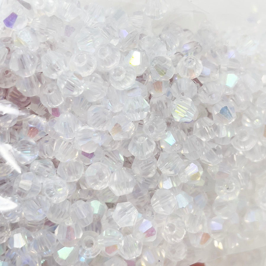 Clear Shimmering Plastic Beads