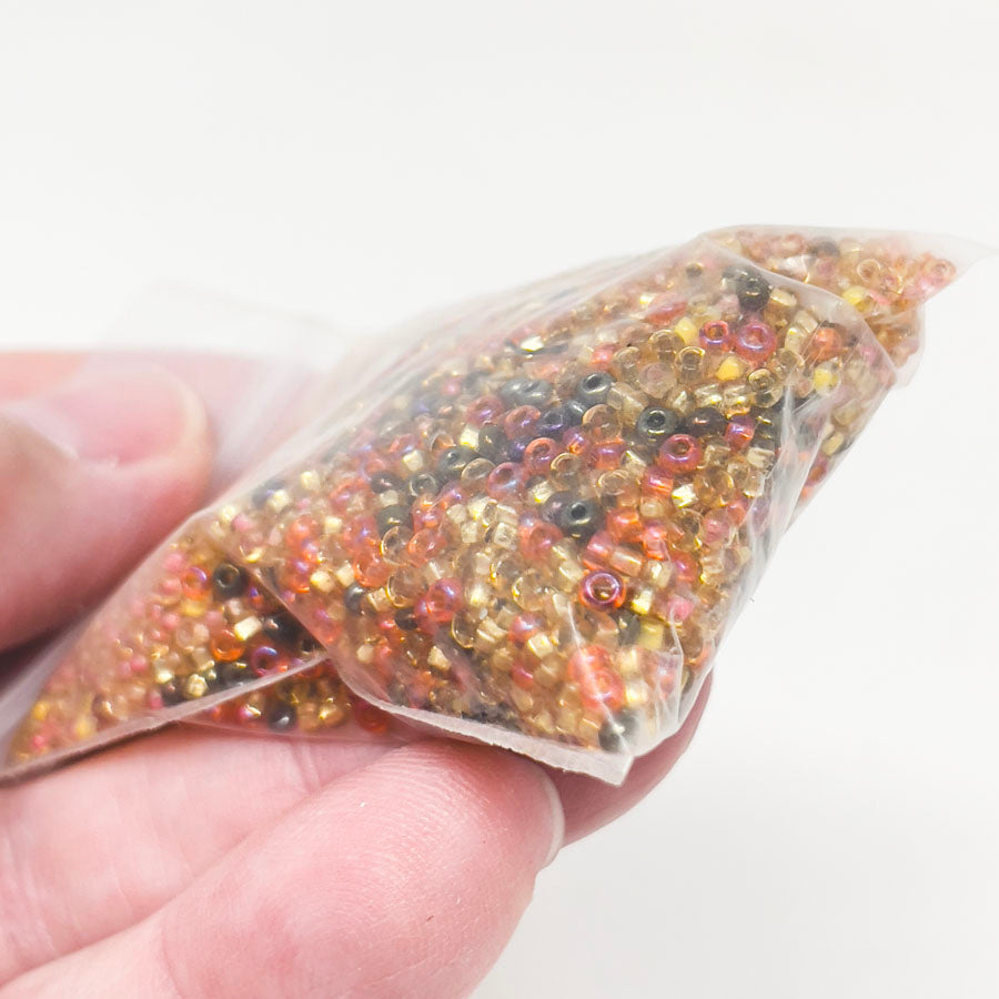 Assorted Seed Beads - Warm Tones